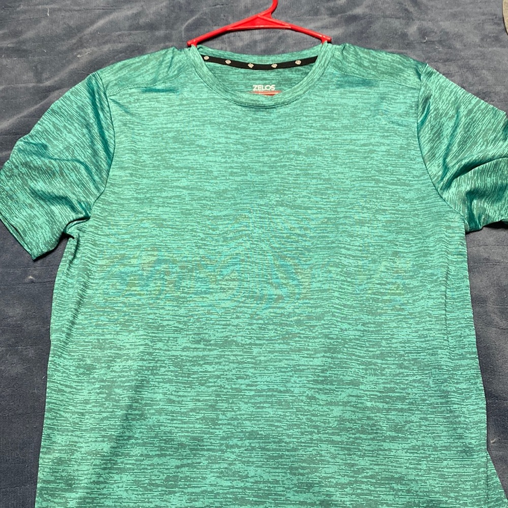 Zelos flex green silky tshirt